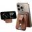 ESR for MagSafe Wallet, 5 Card Holder, iPhone Wallet with Adjustable Stand, Secure Grip Finger Loop, Magnetic Wallet for iPhone 15/14/13/12, Not for iPhone 13/12 mini, Vegan Leather, Brown