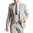 Antique Rogue Slim Fit Pale Check Suit - Putty