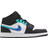 Nike Air Jordan 1 Mid SE GS - Black/White/Hyper Jade/Siren Red