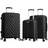 Infinity Leather Hard Shell Luggage Suitcase - Set of 3