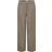 Only Onlelly Wide Leg Fit Trousers - Grey/Walnut