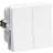 Lauritz Knudsen LK Fuga med Dobbelt Korrespondance 16A 1 modul - Hvid