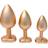 Dream Toys Gleaming Love Plug Set Matte Gold