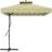 OutSunny 2.5m Square Cantilever Garden Parasol Umbrella with Cross