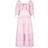 Damson Madder Rebecca Bow Back Dress - Pink Broderie