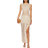 Retrofête Knit Crochet Dress - Metallic Ivory Bronze