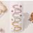 Shein 6pcs/Set Girls' Fresh Style Five-Petal Flower Fabric Handmade Hair Clips