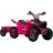 Homcom Electric Quad Bike, 6V Kids Ride-On ATV with Back Trailer Pink