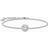 Thomas Sabo Sterling Silver Bracelet With Halo Pendant - White