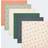 John Lewis Oranges Spot Print Muslin Squares, Pack of 6, Multi