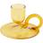 Hay Tiny Curved Yellow Ljusstake 5cm