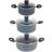 Russell Hobbs Nightfall Stone Cookware Set with lid 3 Parts