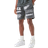 boohooMAN Loose Printed Shorts - Black
