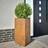 vidaXL Garden Planter Triangular 50 x 43 x 75 cm ∅28cm