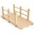 Costway Wooden Garden Bridge with Double Safety Rails