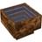 vidaXL 3284067 Smoked Oak Sängbord 40x40cm