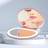 Shein High-Definition 5x Mirror Magnification Patch Mirror Three Level Dimming Portable Flip Cover Circular Folding LED Makeup Mirror With One Side Enlarged