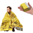 Shein 1pc 130*210cm Golden Emergency Blanket Outdoor Emergency First Aid Insulation Blanket