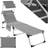 tectake Sun Lounger Lorella Padded Foldable Aluminium Frame