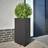 vidaXL Garden Planters 2 Pcs Black Triangular 50x43x75 cm Steel