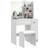 Homcom Modern Makeup Desk White Dressing Table 80x40cm