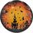 Disposable Plates Halloween Orange/Black 8-pack