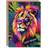 ARTERY8 Birthday Card Jungle Lion Vibrant Colourful Design For Him Dad Brother Son Papa Grandad Greeting Card Multi One Size