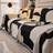 Shein pc New AntiScratch With A Touch Luxury For FourSeason Use Wholesale Blanket Loose Sofa Cover Black, White (180x130cm)
