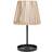 ValueLights Solar Powered Natural Rattan Outdoor Tabletop