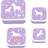 A Little Lovely Company Unicorn Dreams Lunchboxset 4 st