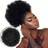 Shein Inch Drawstring Bun African American Big Bun Hair Silky African Black With Clip Short Curly