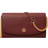 Tory Burch Robinson Pebbled Chain Wallet - Claret