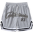 Shein ROMWE Prep Men Letter Graphic Striped Drawstring Shorts, School