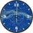 vidaXL Luminous Blue Wall Clock 30cm