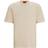 HUGO BOSS Dapolino Logo Print Relaxed Fit T-shirt - Light Beige