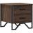vidaXL 848512 Brown Oak Sengebord 40x41cm