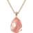 Caroline Svedbom Classic Drop Necklace - Gold/Flamingo Ignite