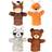 Goki Hand Puppets Animals Arino Funu Wassti & Baru