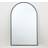 Wide White Metal Arch Black/Silver Floor Mirror 110x180cm