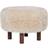 House Nordic Inverness Light Brown Pouffe 33cm
