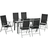 OutSunny 84G-100V00GY Patio Dining Set, 1 Table incl. 6 Chairs