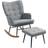 Homcom with Wingback Rocking Chair
