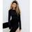H&M Dame Sort Body med bådudskæring