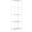 House Nordic Hylla Vita 5 Shelves 51 x 35 x 170 cm Bokhylla