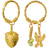 Maanesten Meadow Earrings - Gold/Chrysoprase