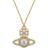 Vivienne Westwood Norabelle Pendant Necklace - Gold/Transparent