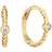 Jackie Gold Hoop Earrings - Gold/Transparent