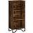 vidaXL 848606 Smoked Oak Bokhylla 106cm