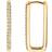 Blush Ear Hoops - Gold/Transparent