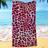 Shein 1pc Leopard Pattern Beach Towel, Ultra-Fine Fiber Printed Quick Drying Absorbent Towel For Swimming, Vacation, Travel, Outdoor Camping Summer Travel,Vacation Holiday Bathroom Decor Bath Towel Multicolour (140x70cm)